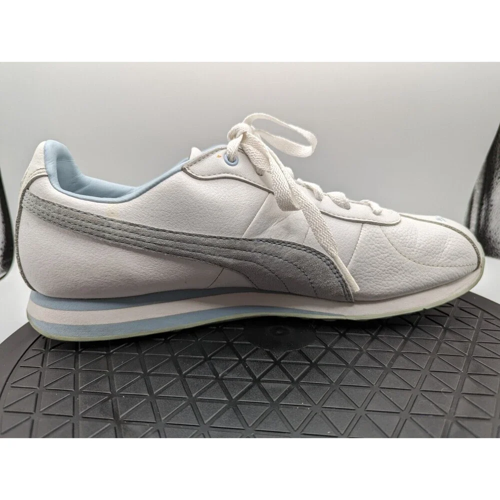 Women Size 11 PUMA TURIN light blue fog and white 342381